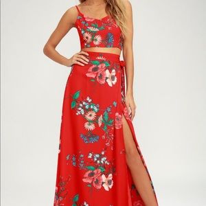 Lulus 2 Piece Maxi Dress